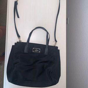 Kate spade polyester crossbody bag: black